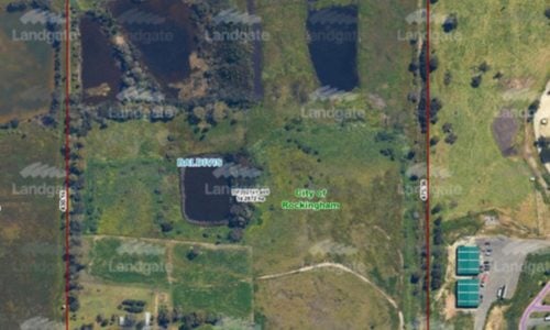 A large rural property at 271 Mundijong Road, Baldivis, outlined by a red boundary.